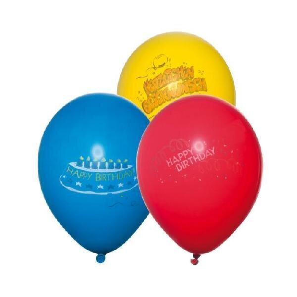 Susy Card Balons, 6 gab, apkārtmērs 100 cm / Happy Birthday cena un informācija | Baloni | 220.lv