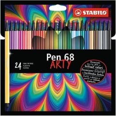 STABILO Фломастеры, Pen 68, ARTY, 24 цвета цена и информация | Принадлежности для рисования, лепки | 220.lv