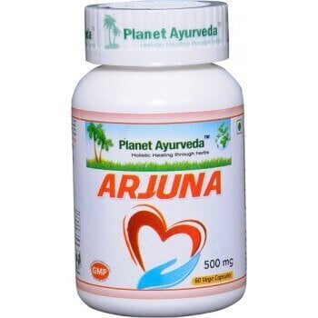 Uztura bagātinātājs Ardžuna - sirds slimībām, hipertensijai 60 kapsulas, Planet Ayurveda™ цена и информация | Uztura bagātinātāji atjaunošanai pēc slodzes | 220.lv