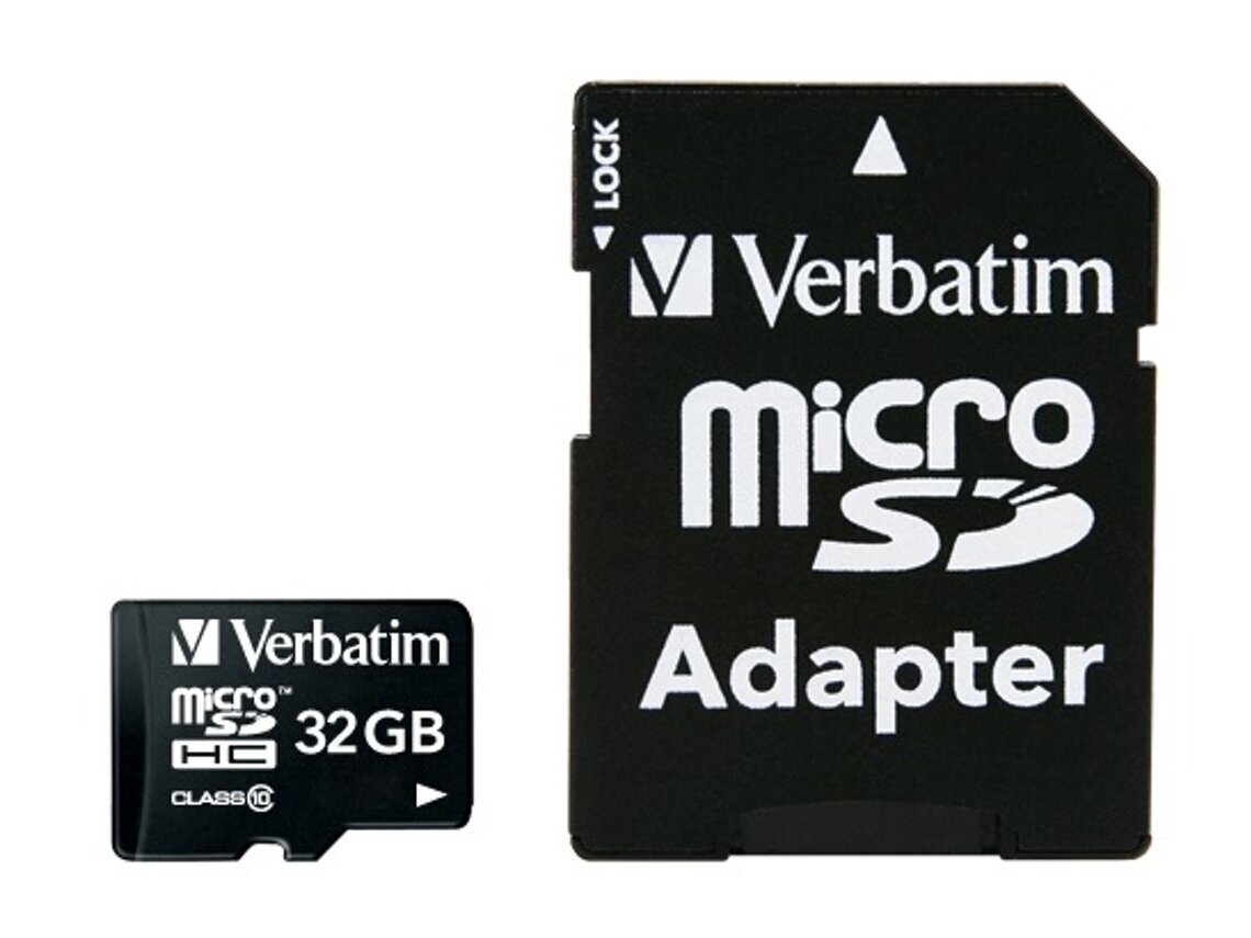 Verbatim microSDHC 32GB (+ SD adapteris) цена и информация | Atmiņas kartes mobilajiem telefoniem | 220.lv