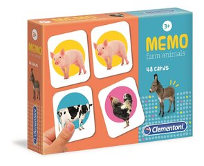 Карточки для развития памяти Clementoni Farm Animals, 18082 цена и информация | Настольные игры, головоломки | 220.lv