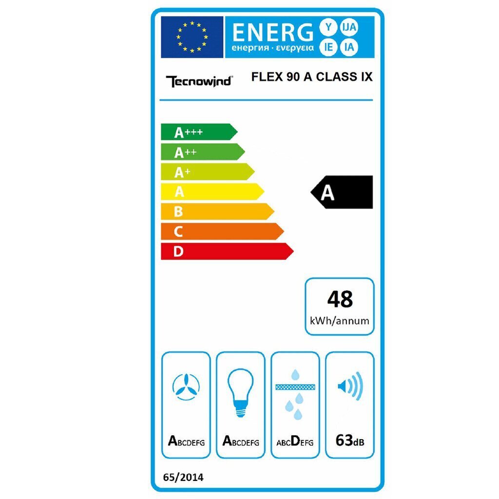 Tecnowind FLEX 90 IX cena un informācija | Tvaika nosūcēji | 220.lv