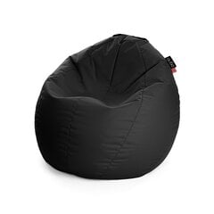 Кресло-мешок Qubo™ Comfort 80, гобелен, черное цена и информация | Детские диваны, кресла | 220.lv