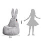 Sēžammaiss Qubo™ Mommy Rabbit, samts, pelēks cena un informācija | Sēžammaisi, pufi | 220.lv