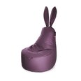 Sēžammaiss Qubo™ Mommy Rabbit, gobelēns, violets