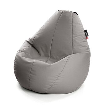 Кресло-мешок Qubo™ Comfort 90, гобелен, светло серое цена и информация | Кресла-мешки и пуфы | 220.lv