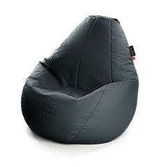 Кресло-мешок Qubo™ Comfort 90, гобелен, темно серое цена и информация | Кресла-мешки и пуфы | 220.lv