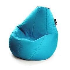 Кресло-мешок Qubo™ Comfort 90, гобелен, светло синее цена и информация | Кресла-мешки и пуфы | 220.lv