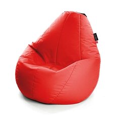 Кресло-мешок Qubo™ Comfort 90, гобелен, красное цена и информация | Кресла-мешки и пуфы | 220.lv