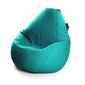 Sēžammaiss Qubo™ Comfort 90 Aqua, gobelēns, gaiši zils cena un informācija | Sēžammaisi, pufi | 220.lv