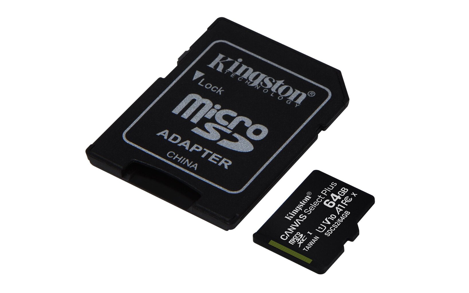 Kingston microSDXC 64GB (+SD adapteris) cena un informācija | Atmiņas kartes mobilajiem telefoniem | 220.lv