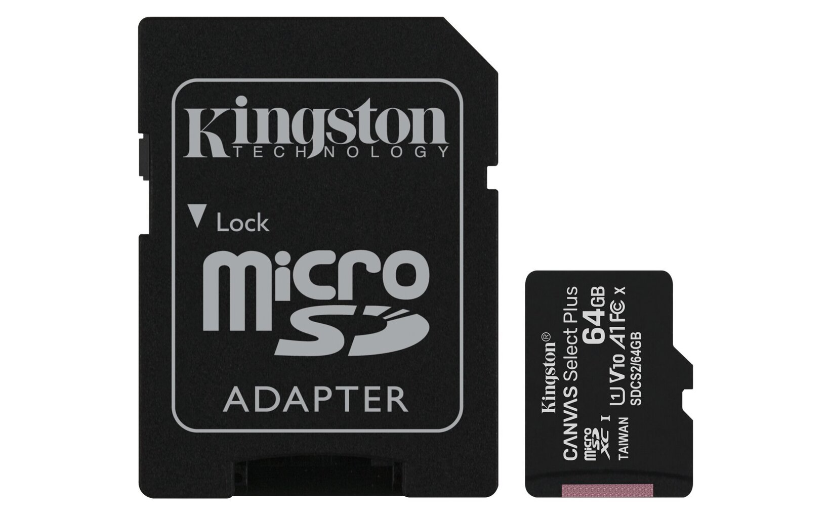 Kingston microSDXC 64GB (+SD adapteris) cena un informācija | Atmiņas kartes mobilajiem telefoniem | 220.lv