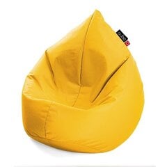 Кресло-мешок Qubo™ Drizzle Drop, гобелен, желтое цена и информация | Детские диваны, кресла | 220.lv