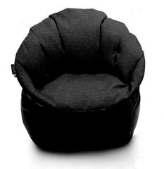 Кресло-мешок Qubo™ Shell, гобелен, черное цена и информация | Кресла-мешки и пуфы | 220.lv
