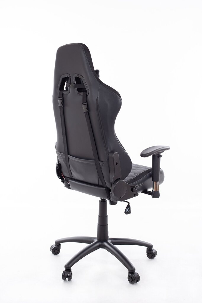 Spēļu krēsls Happy Game ar LED apgaismojumu 8051, melns cena un informācija | Biroja krēsli | 220.lv