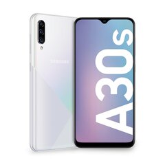 Samsung Galaxy A30s, 128GB, Dual SIM White цена и информация | Мобильные телефоны | 220.lv