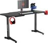 Spēļu galds Ultradesk Frag Black, melns цена и информация | Datorgaldi, rakstāmgaldi, biroja galdi | 220.lv