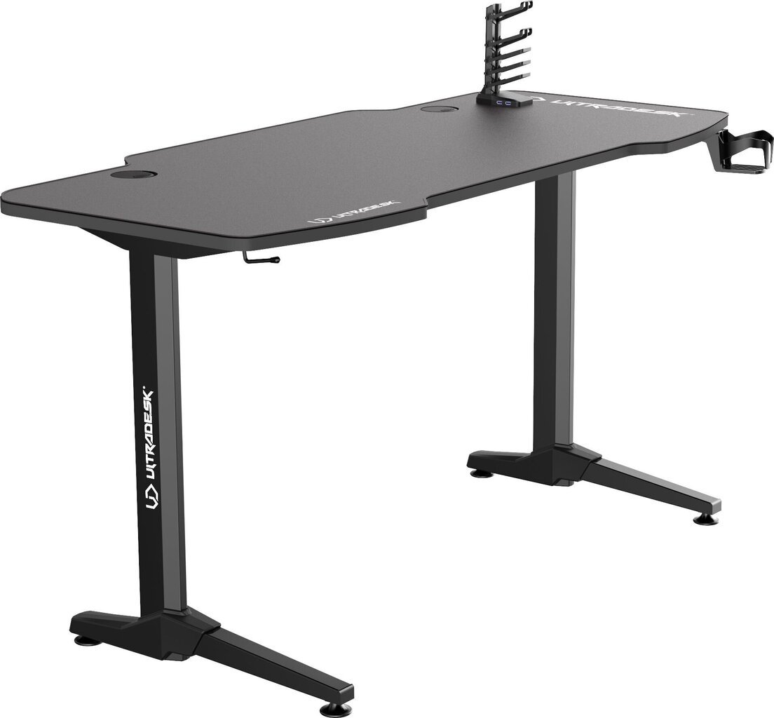 Spēļu galds Ultradesk Frag Black, melns цена и информация | Datorgaldi, rakstāmgaldi, biroja galdi | 220.lv