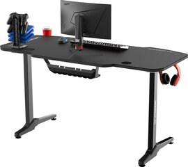 Игровой стол Ultradesk Frag Black, черный цена и информация | Компьютерные, письменные столы | 220.lv