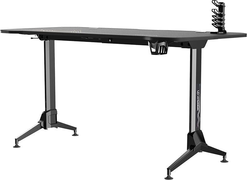 Spēļu galds Ultradesk Grand Black, melns/dažādu krāsu цена и информация | Datorgaldi, rakstāmgaldi, biroja galdi | 220.lv