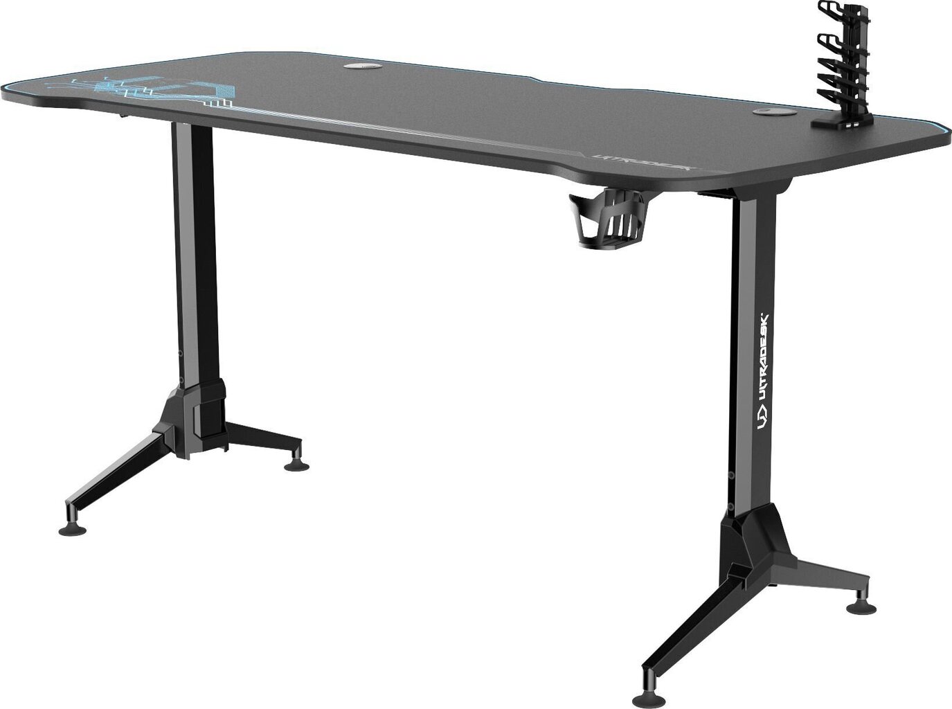 Spēļu galds Ultradesk Grand Blue, melns/zils цена и информация | Datorgaldi, rakstāmgaldi, biroja galdi | 220.lv