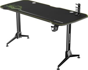 Игровой стол Ultradesk Grand Green, черный/зеленый цена и информация | Компьютерные, письменные столы | 220.lv