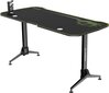 Spēļu galds Ultradesk Grand Green, melns/zaļš цена и информация | Datorgaldi, rakstāmgaldi, biroja galdi | 220.lv