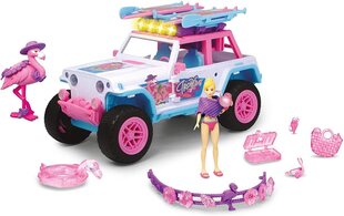 Simba Dickie Toys PinkDrivez Flamingo Jeep, 22 cm, cena un informācija | Rotaļlietas meitenēm | 220.lv