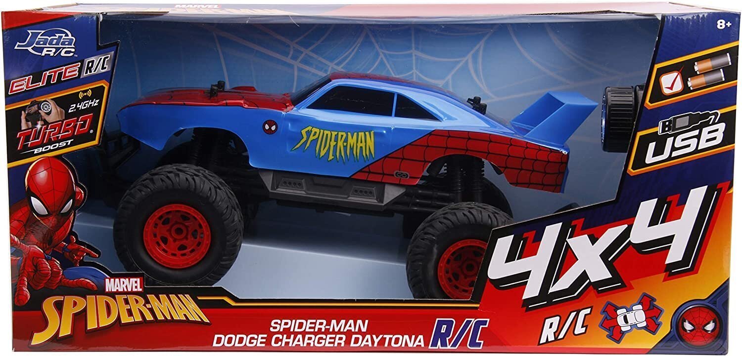 Radiovadāms automodelis Marvel RC Spiderman Daytona 1:12 cena un informācija | Rotaļlietas zēniem | 220.lv