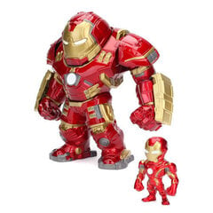 Metāla figūriņu komplekts Marvel Hulkbuster 15 cm un Ironman 5 cm cena un informācija | Rotaļlietas zēniem | 220.lv