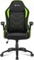 Spēļu krēsls Sharkoon Elbruss 1, melns/zaļš цена и информация | Biroja krēsli | 220.lv