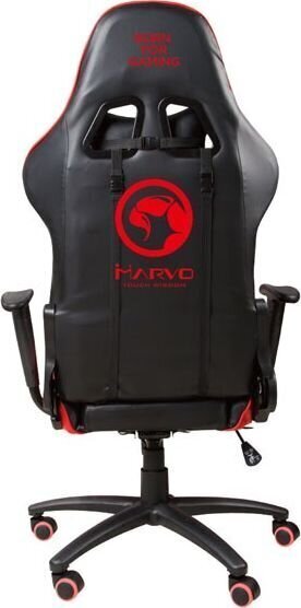 Spēļu krēsls Marvo CH-106, melns/sarkans цена и информация | Biroja krēsli | 220.lv