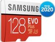 Samsung EVO Plus microSD 2020 128GB atmiņas karte цена и информация | Atmiņas kartes mobilajiem telefoniem | 220.lv