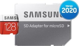 Samsung EVO Plus microSD 2020 128GB atmiņas karte cena un informācija | Atmiņas kartes mobilajiem telefoniem | 220.lv