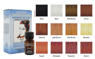 Colora Water Colors Gold Brown, matu krāsa – bez ūdeņraža pārskābes un amonjaka izmantošanas cena un informācija | Matu krāsas | 220.lv