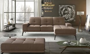 Stūra dīvāns NORE Torrense, brūns cena un informācija | Stūra dīvāni | 220.lv