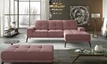 Stūra dīvāns NORE Torrense, samts, rozā
