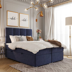 Кровать Selsey Erlar 140x200 см, темно-синяя цена и информация | Кровати | 220.lv