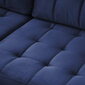 Universāls stūra dīvāns Selsey Kopenhaga ar pufu-galdiņu, zils cena un informācija | Stūra dīvāni | 220.lv