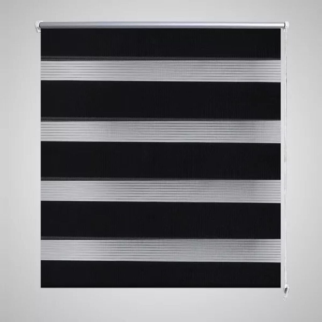 Rullo žalūzijas Zebra, 40 x 100 cm, melnas cena un informācija | Rullo žalūzijas | 220.lv