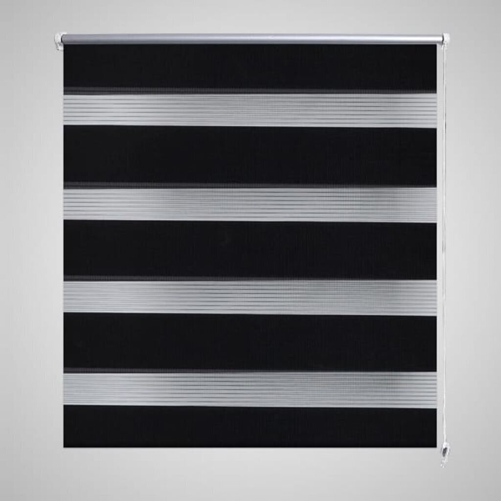 Rullo žalūzijas Zebra, 70 x 120 cm, melnas cena un informācija | Rullo žalūzijas | 220.lv