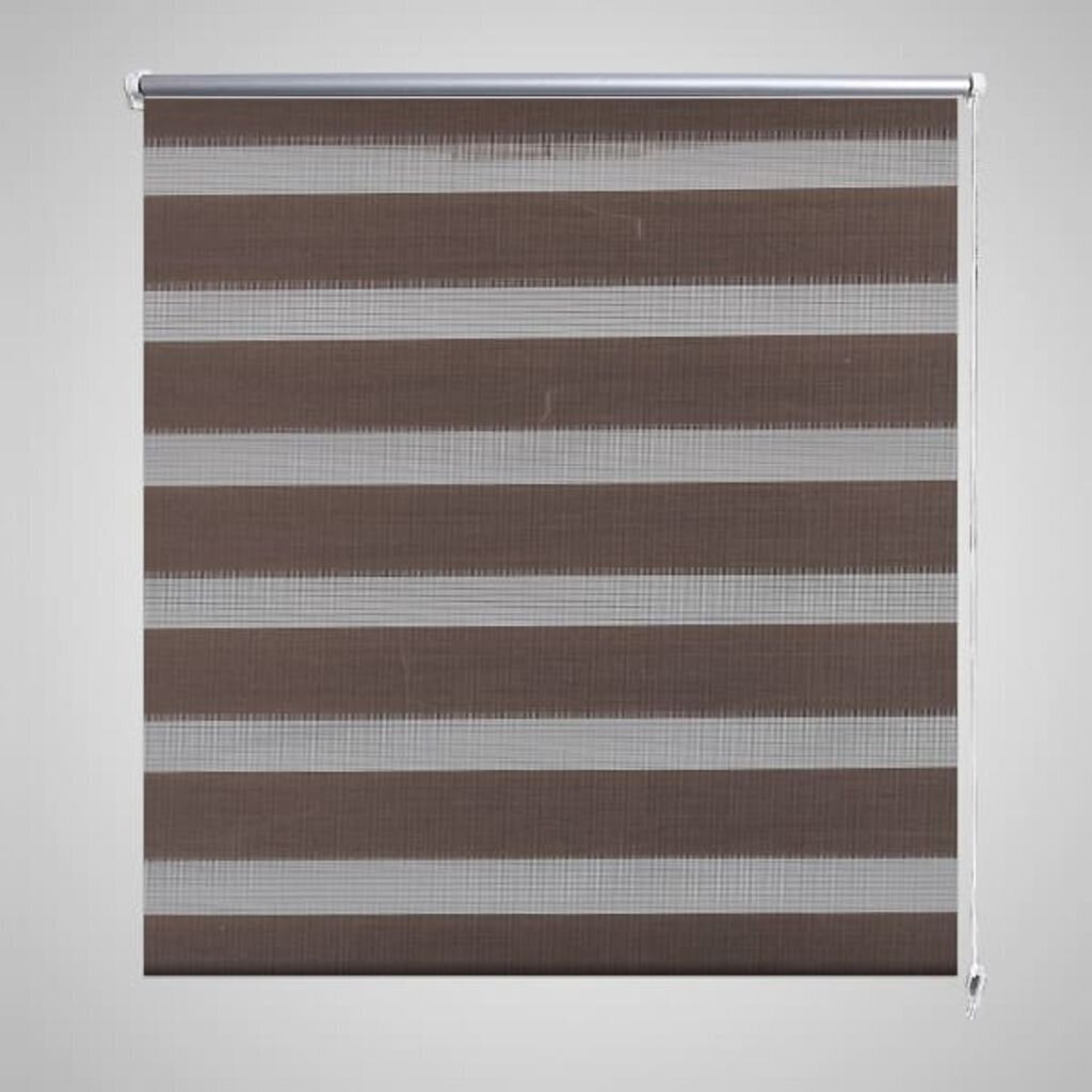 Rullo žalūzijas Zebra, 120 x 175 cm, kafijas krāsas цена и информация | Rullo žalūzijas | 220.lv