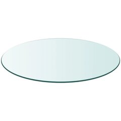Galdiņš, rūdīta stikla, apaļš, 700 mm cena un informācija | Virsmas galdiem | 220.lv