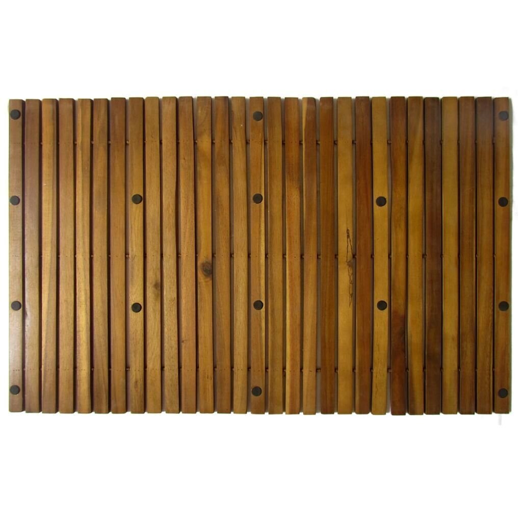 Koka vannas paklājs, 80 x 50 cm, akācija цена и информация | Vannas istabas aksesuāri | 220.lv