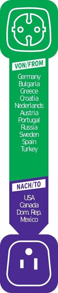 Ceļojumu adapteris Brennenstuhl ES/JAV cena un informācija | Pagarinātāji | 220.lv