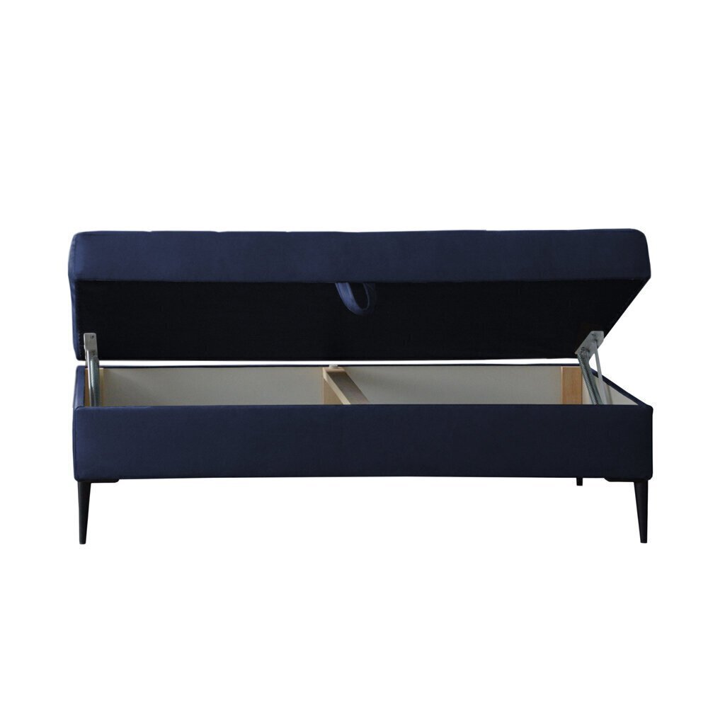 Universāls stūra dīvāns Selsey Kopenhaga ar pufu, zils cena un informācija | Stūra dīvāni | 220.lv