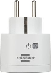 Розетка-адаптер «Brennenstuhl» Wi-Fi 433MHz 3000W IP20 цена и информация | Электрические выключатели, розетки | 220.lv