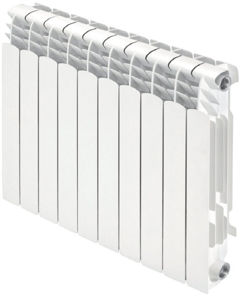 Alumīnija radiators Pol5 500x4 / 98 х 582 х 320mm ar stiprinājumiem un korķiem цена и информация | Apkures radiatori | 220.lv