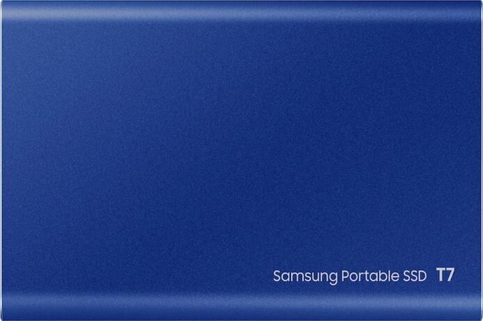 Samsung SSD T7 500GB, Zils (MU-PC500H/WW) cena un informācija | Ārējie cietie diski | 220.lv