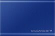 Samsung SSD T7 1TB, Zils (MU-PC1T0H/WW) цена и информация | Ārējie cietie diski | 220.lv